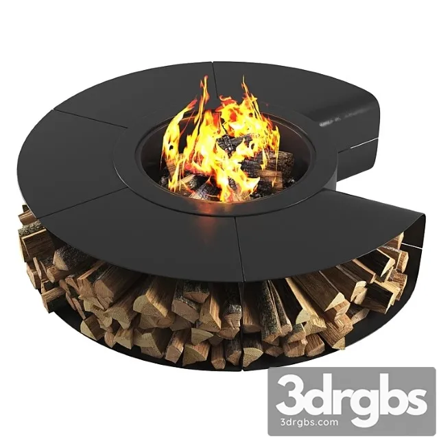 Outdoor fire pit omega 3D Model Download Outdoor fire pit omega 3D Model Download