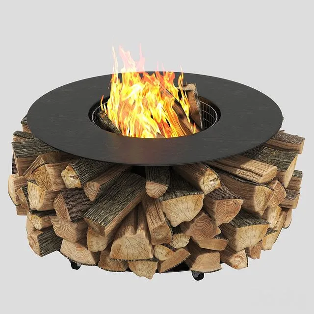 Outdoor fire pit PF-02 3D Model Outdoor fire pit PF-02 3D Model