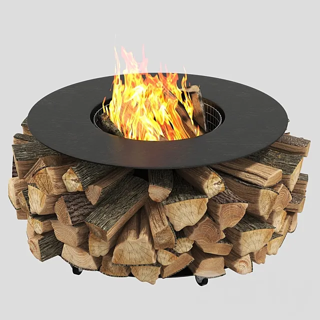 Outdoor fire pit PF-02 3DModel