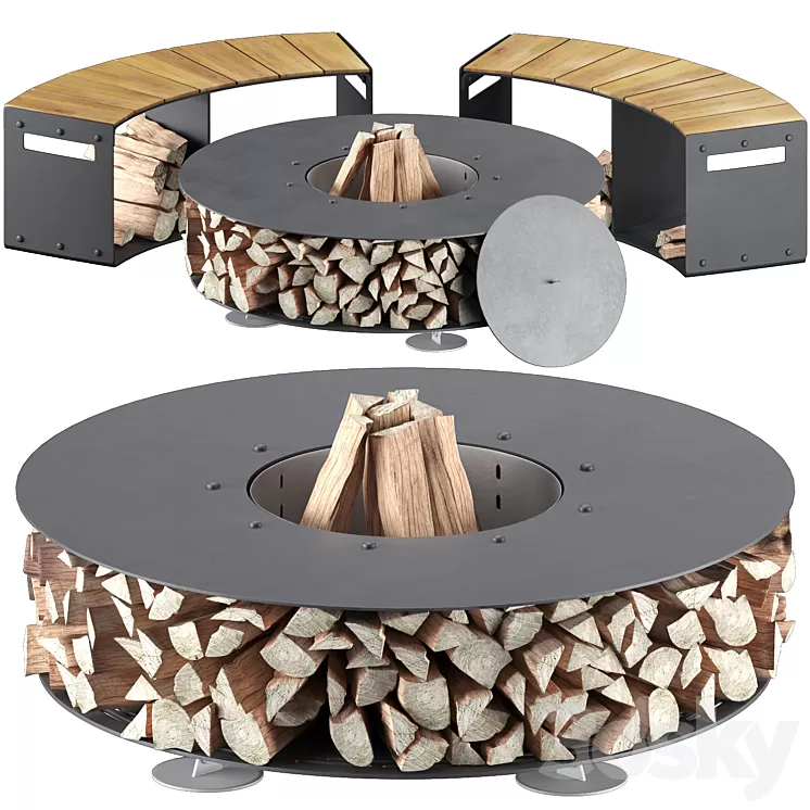 outdoor fireplace 3D Model outdoor fireplace 3D Model