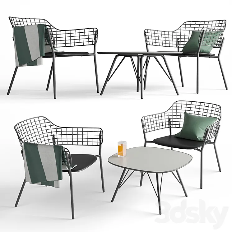 Outdoor furniture Emy Lyze 3D Model Free Download