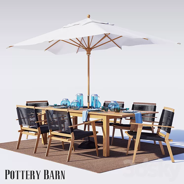 Outdoor furniture Palmer Rope 3D Model