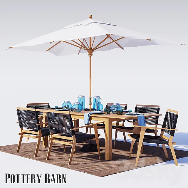 Outdoor furniture Palmer Rope 3DModel Outdoor furniture Palmer Rope 3DModel
