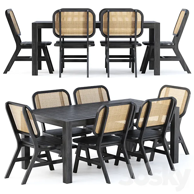 Outdoor garden furniture set_v09 _ Garden furniture set 3D Model Outdoor garden furniture set_v09 _ Garden furniture set 3D Model