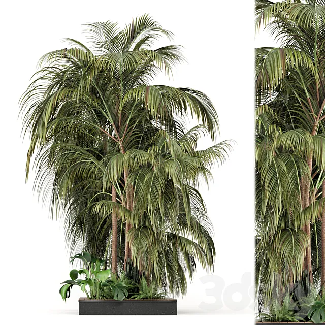 Outdoor Garden set bush and Tree – Garden Set 126 3D Model Outdoor Garden set bush and Tree – Garden Set 126 3D Model