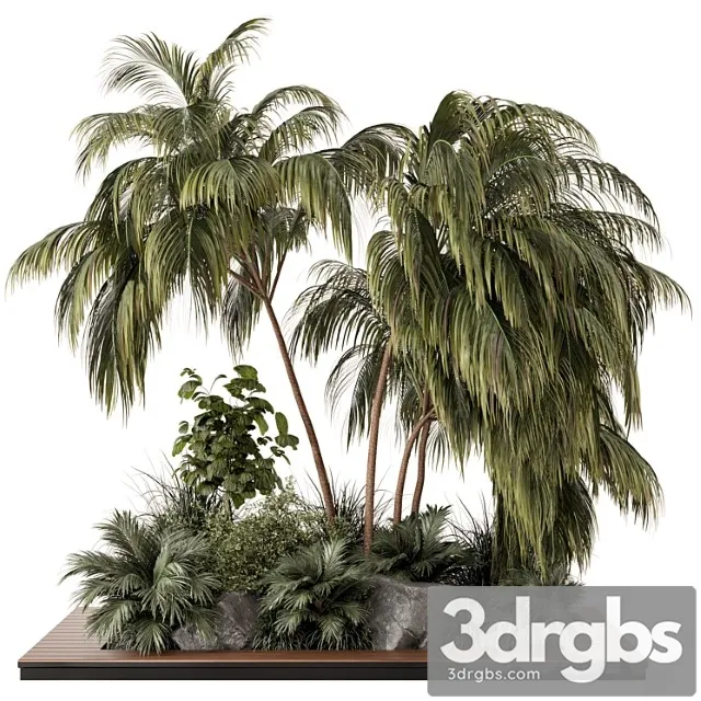 Outdoor garden set bush and tree – garden set 649
