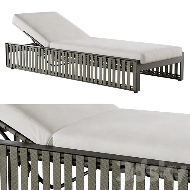 Outdoor garden wicker woven lounger Skyline design Horizon 3DModel Outdoor garden wicker woven lounger Skyline design Horizon 3DModel