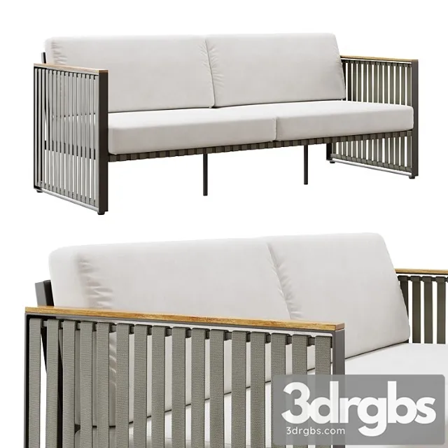 Outdoor garden wicker woven sofa skyline design horizon