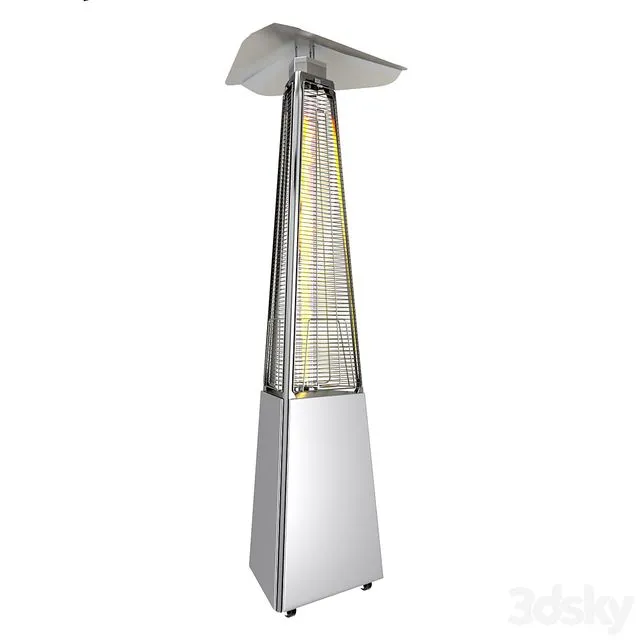 Outdoor gas fireplace Ballu 3D Model