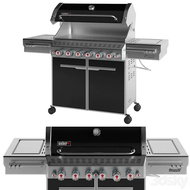 Outdoor Gas Grill 3D Model Outdoor Gas Grill 3D Model