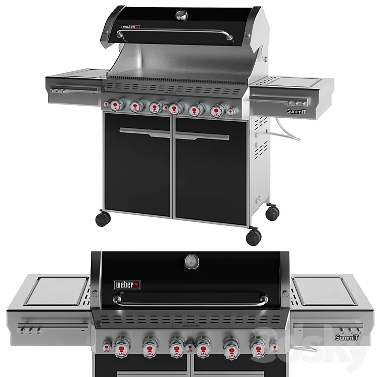 Outdoor Gas Grill 3D Model Outdoor Gas Grill 3D Model