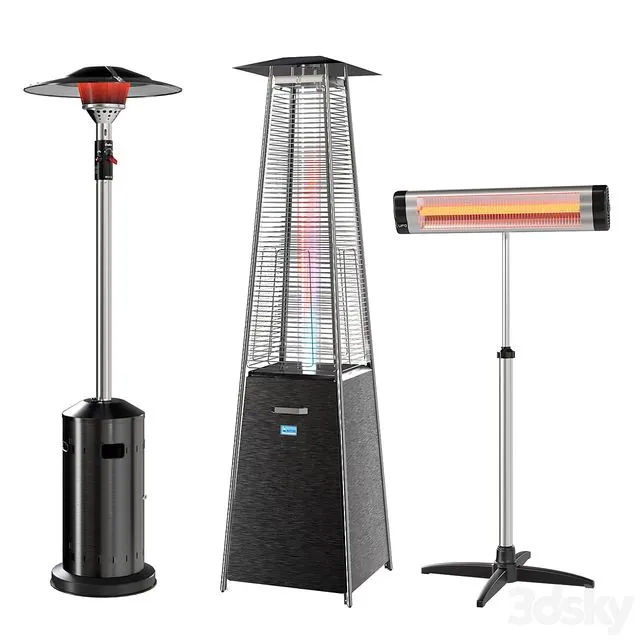 outdoor heaters 3D Model