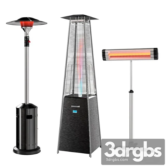 Outdoor Heaters 3D Model Download