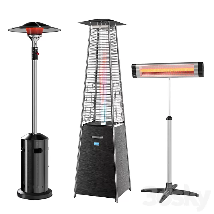 outdoor heaters 3D Model