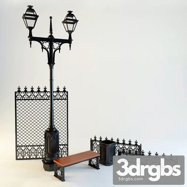 Outdoor Iron Set 3D Model Download