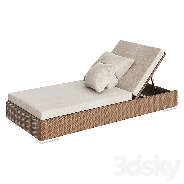 Outdoor lounger golf point 3D Model Outdoor lounger golf point 3D Model