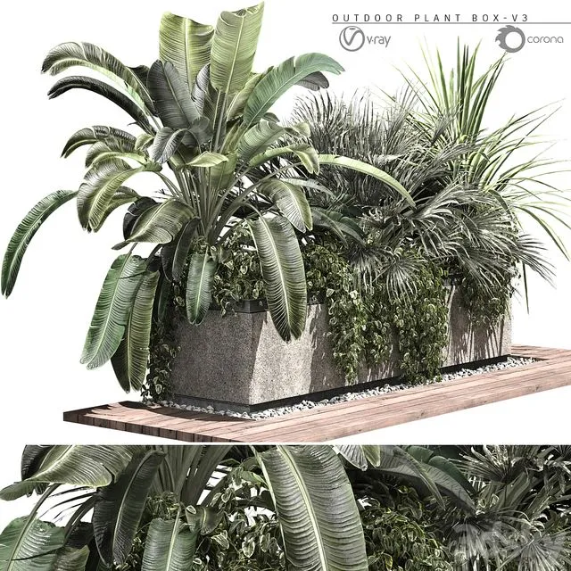 OUTDOOR PLANT BOX-V3 3D Model OUTDOOR PLANT BOX-V3 3D Model