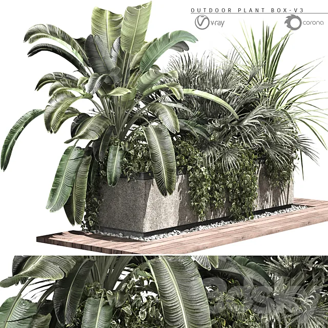 OUTDOOR PLANT BOX-V3 3DModel OUTDOOR PLANT BOX-V3 3DModel