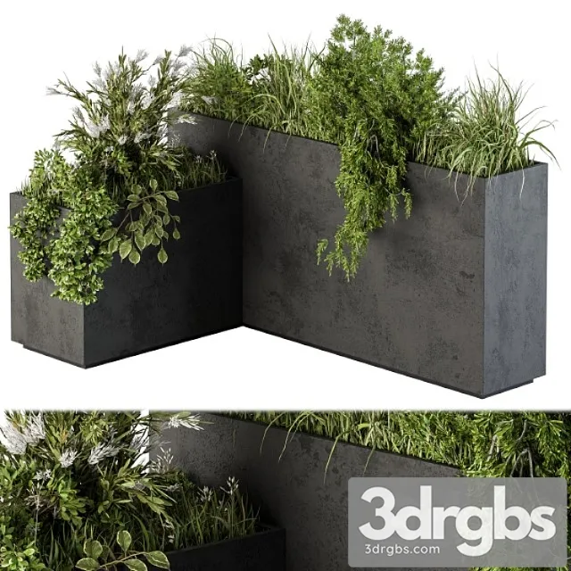 Outdoor plant set 248 – plant l type box