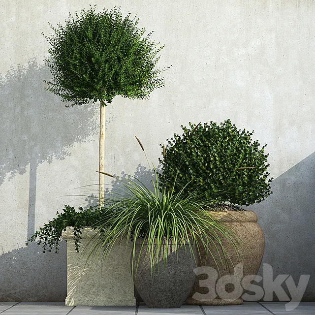 Outdoor Planters 3DModel Outdoor Planters 3DModel