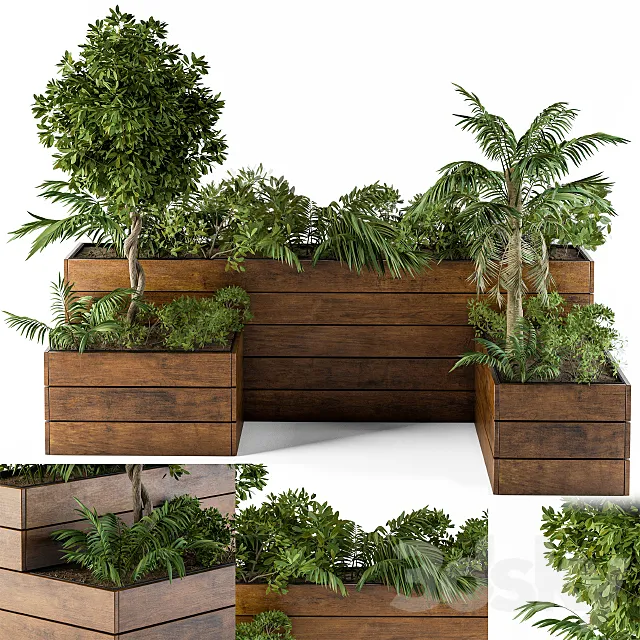 Outdoor Plants-Flower Box 2 3D Model Outdoor Plants-Flower Box 2 3D Model