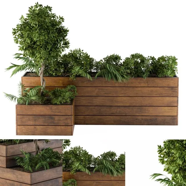 outdoor-plants Flower Box 3D Model