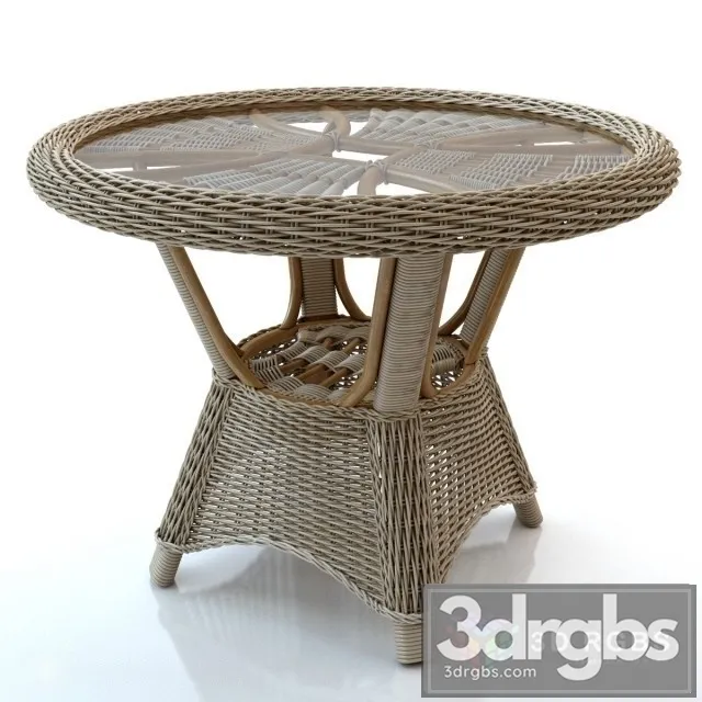 Outdoor Rattan Table 3D Model Download Outdoor Rattan Table 3D Model Download