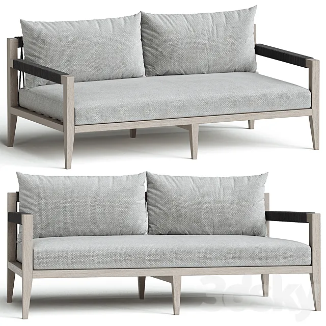Outdoor sofa Sherwood Faye Ash_Weathered Gray 3D Model