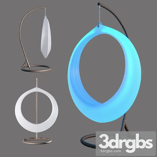 Outdoor swing led ring 3D Model Download