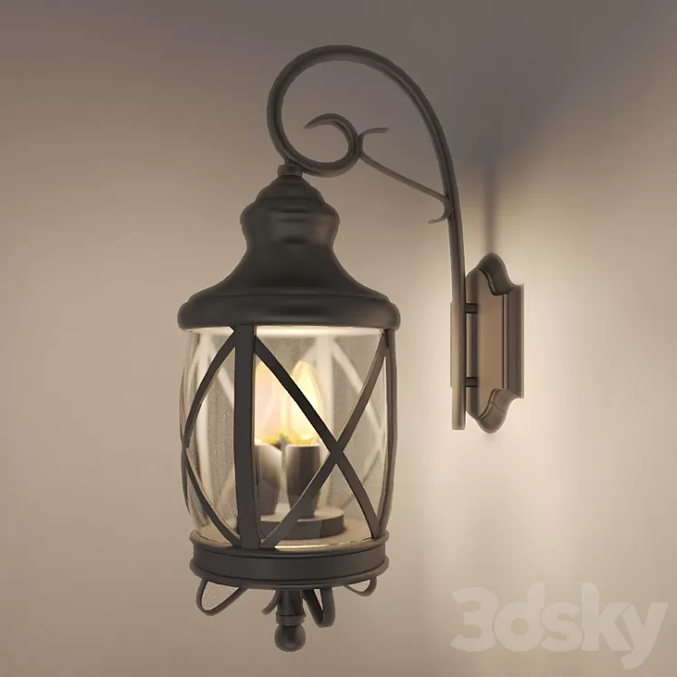 Outdoor wall lamp 3D Model