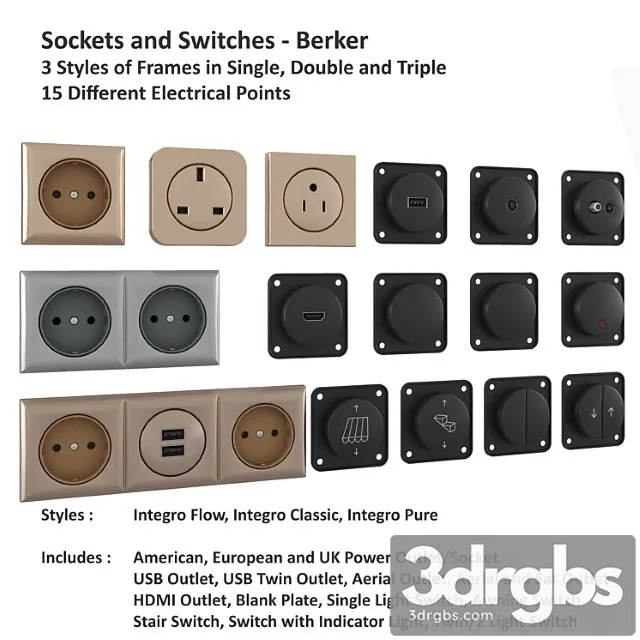 Outlets And Switches 3D Model Download
