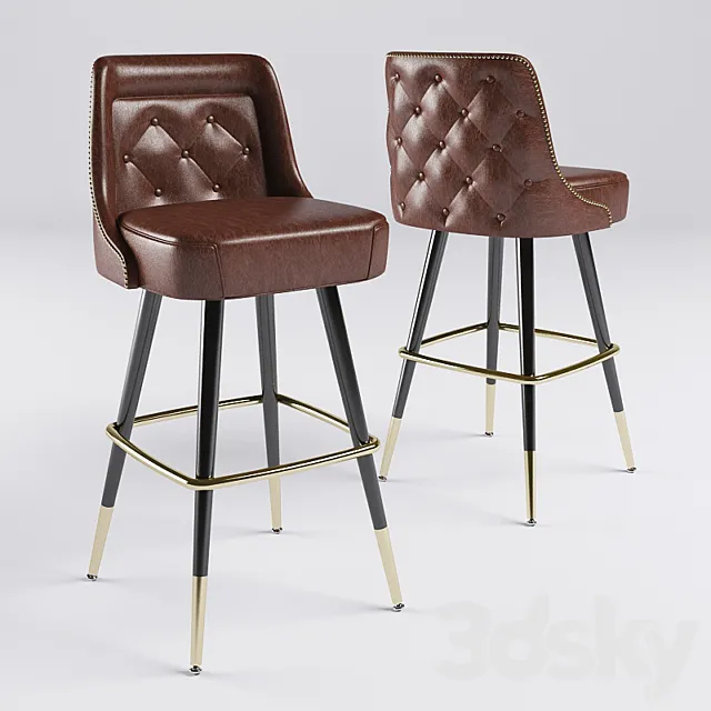 Outlined Bar Lounger 3DModel