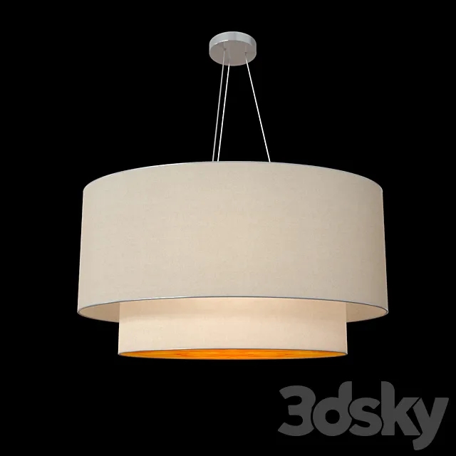 OVAL DOUBLE TIER LIGHT 3DModel
