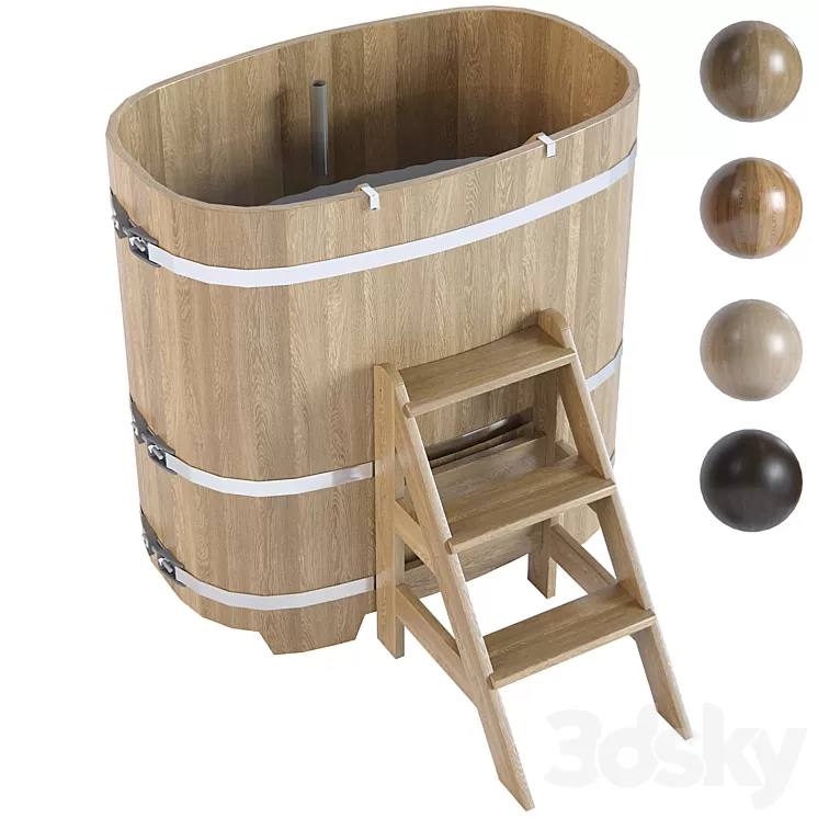 Oval hot tub from Bentwood 0.76*1.2m 3D Model Free Download Oval hot tub from Bentwood 0.76*1.2m 3D Model Free Download
