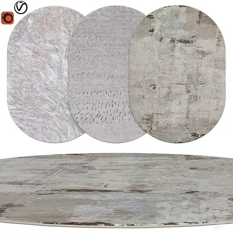 oval rugs | 28 3D Model oval rugs | 28 3D Model