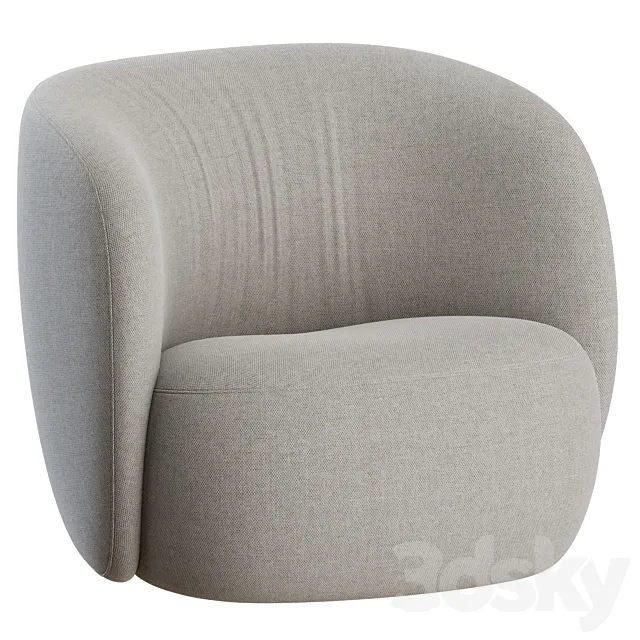 Ovata Large Lounge Chair by Wendelbo 3DModel Ovata Large Lounge Chair by Wendelbo 3DModel