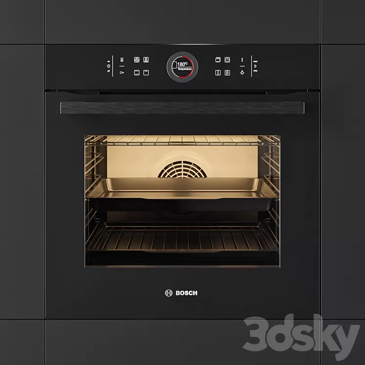 Oven BOSCH HBG634BB1 3D Model