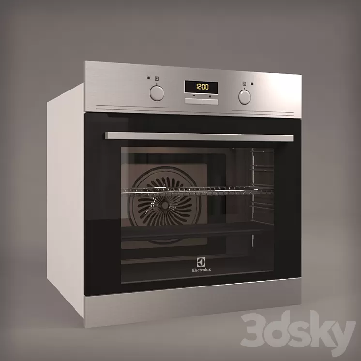 Oven Electrolux EOB3311AOX 3D Model Oven Electrolux EOB3311AOX 3D Model