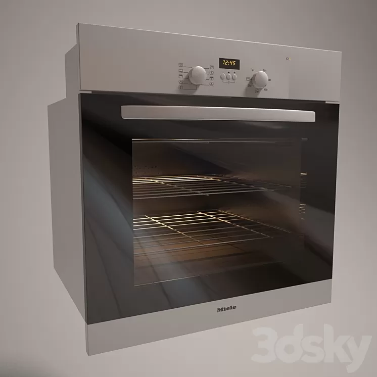 Oven Miele H 4112 B ED 3D Model Oven Miele H 4112 B ED 3D Model