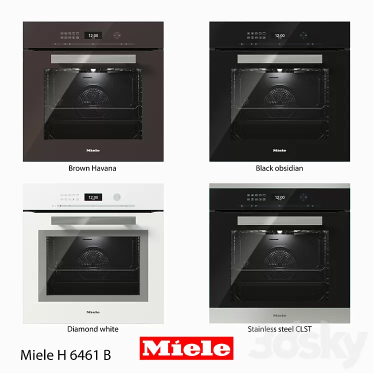 Oven Miele – H 6461 B 3D Model