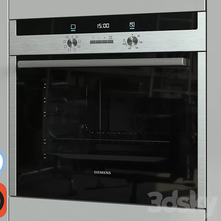 Oven Siemens HB23GB540 3D Model Oven Siemens HB23GB540 3D Model