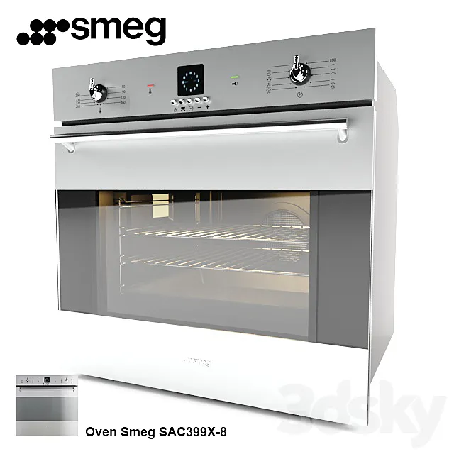 Oven Smeg SAC399X-8 3DModel