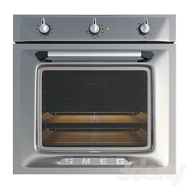 Oven Smeg SF6903X 3DModel