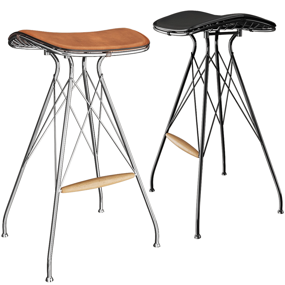 Overgaard & Dyrman – Bar stool Wire 3D Model