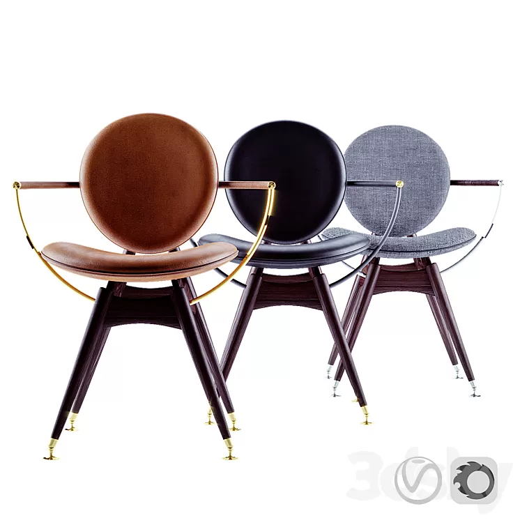 Overgaard & Dyrman Circle Dining Chair 3D Model Overgaard & Dyrman Circle Dining Chair 3D Model