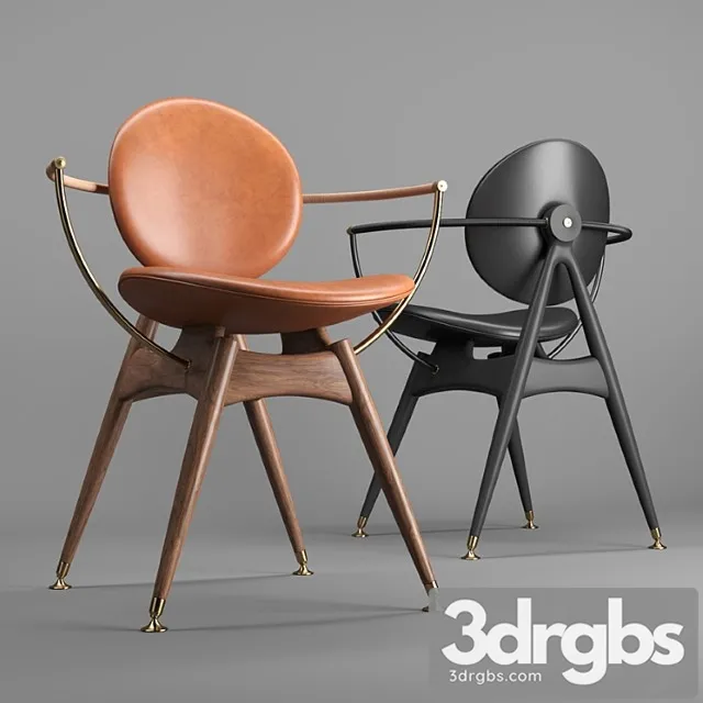 Overgaard & dyrman circle dining chair (with arms) 2 3D Model Download Overgaard & dyrman circle dining chair (with arms) 2 3D Model Download