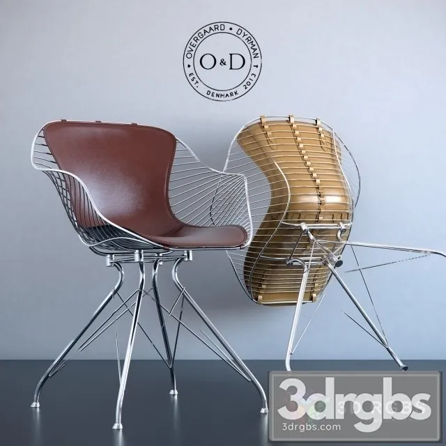 Overgaard Dyrman Wire Dining Chair 3D Model Download Overgaard Dyrman Wire Dining Chair 3D Model Download