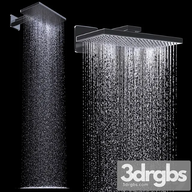 Overhead Shower 460 300 1 Jet 3D Model Download