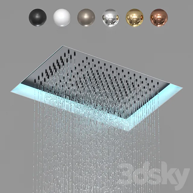 Overhead shower Fantini Rubinetti 3D Model Overhead shower Fantini Rubinetti 3D Model