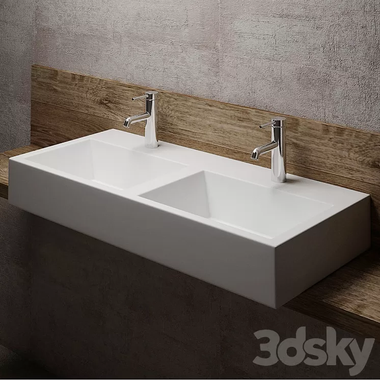 Overhead sinks Hidra Loft 3D Model